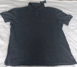 John Varvatos Men&#39;s Short Sleeve Open Collar Polo Shirt Marbel Wash Look... - $39.98