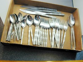 43 Pieces Community Stainless Steel Flatware Madrid No Black MCM - £98.07 GBP