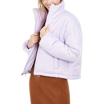 $90 Celebrity Pink Juniors&#39; Cropped Puffer Coat Lavender Purple Size Medium - £48.12 GBP