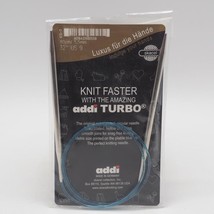 Addi Knitting Needle Circular Turbo Lace Tip Blue Cord 32&quot; US 9 - $28.70