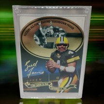 1997 The Score Brett Favre Jumbo Card Limited Edition Vtg Packers Certificate - $29.39