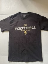 Purdue Football Champion Shirt Black Size Medium Mens NCAA Short Sleeve - $18.67