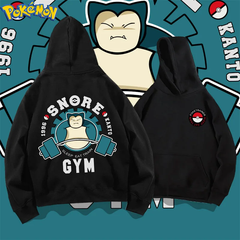 Pokemon Anime Figures Toy Snorlax Hoodies Fashion Children Pokemon - £33.25 GBP