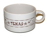 Texas Arma Dilli Chili Bowl Armadillo Polly&#39;s Paint Box Western Rope Sta... - $29.65