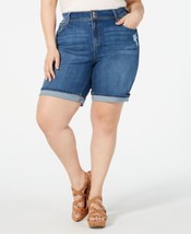 Style &amp; Co Womens Plus Size Denim Shorts Size 24W Color Ezequiel - $56.50