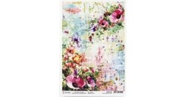 Ciao Bella Rice Paper Sheet A4 5/Pkg-Wildflowers &amp; Bees, Microcosmos - £21.78 GBP