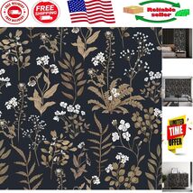 Stain-Resistant Black Floral Contact Paper - Easy Install Wallpaper, 17.... - $69.67 CAD