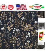 Stain-Resistant Black Floral Contact Paper - Easy Install Wallpaper, 17.... - $69.67 CAD