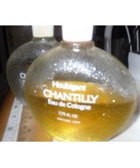 PERFUME FRAGRANCE CHANTILLY EAU DE COLOGNE VTG. 7.75 OZ. HALF FULL + 1 E... - $28.96