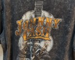 Johnny Cash burnout T-Shirt XL Men  WORN FlAWS USED Sun record company - $14.84