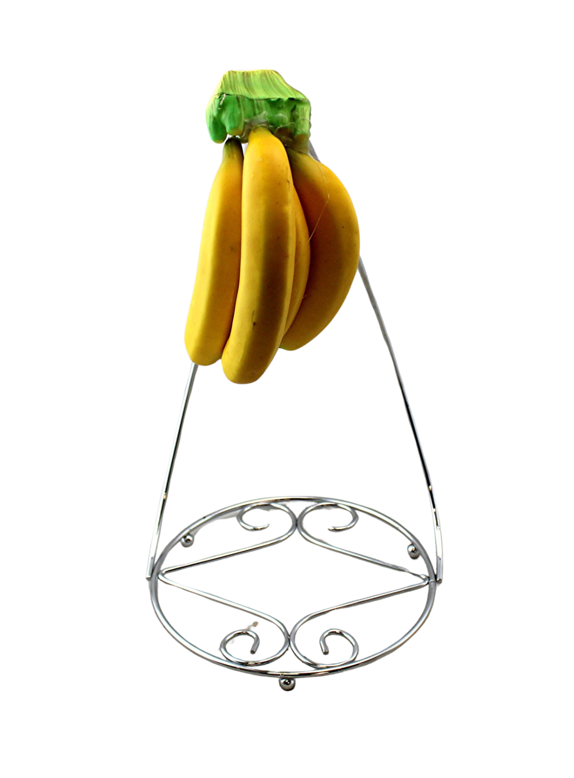 Primary image for Kitchen Banana Tree Holder Tree Rack Metal  Silver Finish Counter Top