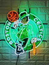 New Boston Celtics Logo Neon Sign 24&quot; with HD Vivid Printing Technology - £204.46 GBP