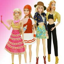 Doll Outfit for Barbie Doll Coat Trousers Shoes Hat Bag Skirt Doll Acces... - $14.10 CAD+