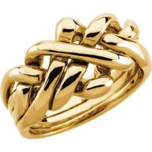 Authenticity Guarantee 
18k Yellow Gold Ladies 4 Piece Puzzle Ring - £2,213.87 GBP+
