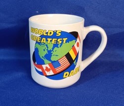 Vintage World&#39;s Greatest Dad Coffee Mug Father&#39;s Day Gift  - £9.74 GBP