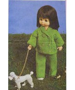 Knitting pattern for 14in dolls trouser suit. Old Womans type magazine. PDF - £1.71 GBP