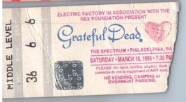 Grateful Dead Concert Ticket Stub March 18 1995 Philadelphia Pennsylvanie - $51.41
