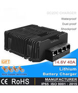 Waterproof DC 18V-60V 24V 36V 48V to 14.6V 40A Charger for 12V Lifepo4 B... - $110.07