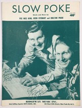 Slow Poke Piano Sheet Music By Pee Wee King Redd Stewart &amp; Chilton Price 1951 - $6.91