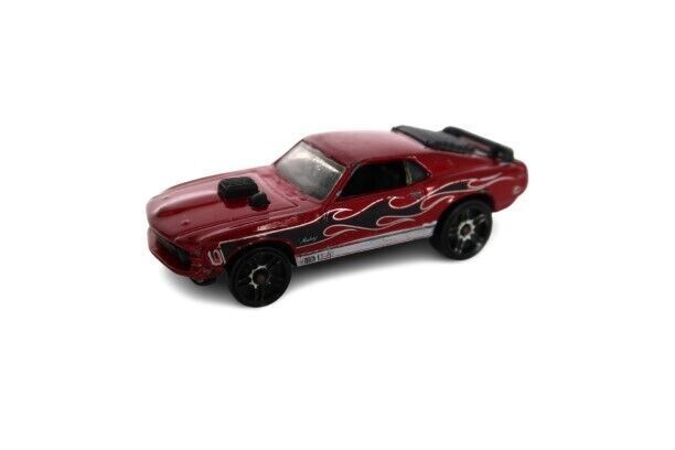 Primary image for Vintage Hotwheels 1997 Mustang Mach 1 Red w/ Black Flames