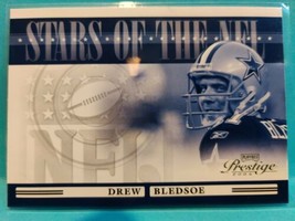 2006 Playoff Prestige Drew Bledsoe Stars of the NFL Insert Card #17 Cowboys - £1.15 GBP