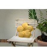 Golden Flower Shaped Cushion cotton velvet throw Pillow Christmas Décor ... - $40.00