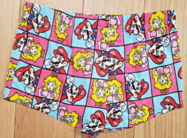 Women&#39;s Super Mario Bros. Movie Princess Peach Boxer Sleep Shorts Medium NEW - £11.65 GBP