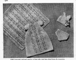 Vintage knitting pattern for Miniature baby doll 6.5in. Womans Weekly. PDF - £1.67 GBP