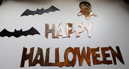 Happy Halloween Metal Wall Art Accents Ensemble - £34.15 GBP