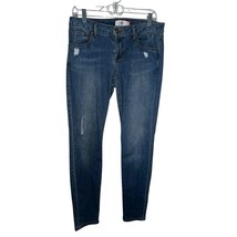 Cabi 5087 Medium Wash Denim Distressed Skinny Jeans 6 Mid Rise Casual Ri... - $371.40 MXN