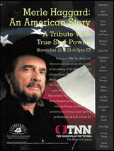 Merle Haggard An American Story 1994 TNN The Nashville Network advertisement ad - £3.08 GBP