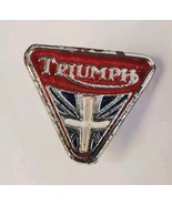 TRIUMPH Motorcycles Collectible Vintage Triangular Lapel Hat Vest Pin Pi... - €14,44 EUR