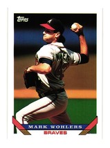 1993 Topps #8 Mark Wohlers Atlanta Braves - £1.35 GBP