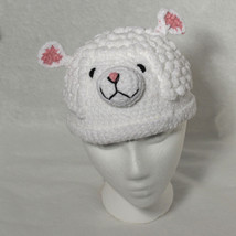 White Lamb Hat for Children - Animal Hats - Medium - $16.00