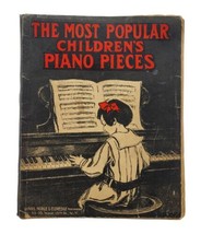 The Most Popular Children&#39;s Piano Pieces Folio Hinds Noble Eldridge 1909 Antique - £19.76 GBP