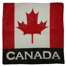 22&quot;X22&quot; Canada Country W/ Canada Letter Black Bottom 100% Cotton Bandana - £10.21 GBP