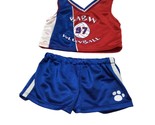Build A Bear Workshop BABW 97 Volleyball Red Blue White Jersey w/Blue Sh... - $5.31