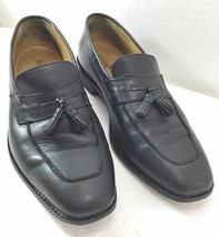 Cole Haan 9 M Black Leather Tassel Loafers Shoes Classic Slip-On - £25.81 GBP