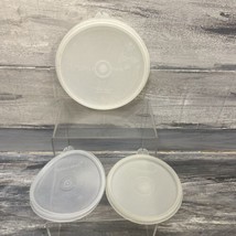 Tupperware Refrigerator Bowl 215-27 And 215-98 Clear Lids Lot of 3 - £7.82 GBP