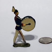 VTG Cast Iron Die Cast Lead Metal 2.75&quot; Marching Military Toy Soldier Drummer - £20.00 GBP