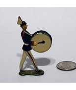 VTG Cast Iron Die Cast Lead Metal 2.75&quot; Marching Military Toy Soldier Dr... - £19.94 GBP