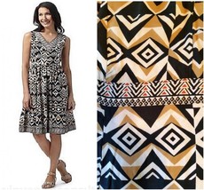 NWT Maine New England Aztec Geometric Dress 14 Cotton Sundress $358 UK 18 - £25.57 GBP