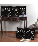 Black Cushions Cover Sets of 5 Cushion Covers HD Print Cushion Cases Pil... - $30.69