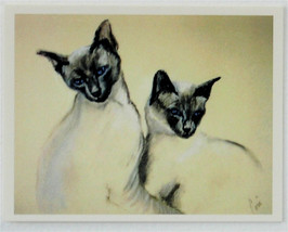 Siamese Cats Note Cards Solomon - £9.96 GBP