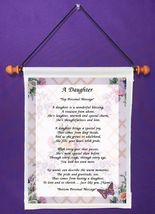A Daughter Poem - Personalized Wall Hanging (102-2) - £16.07 GBP