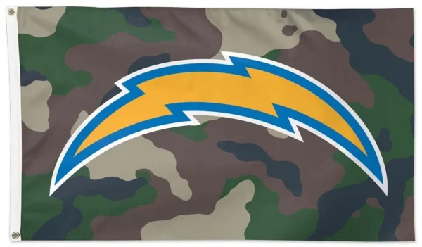 
3×5 Los Angeles Chargers Camo Flag for Tailgating and Outdoor Decor - $18.00