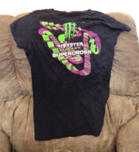 Monster Energy Mens XL  Black Supercross  Tee - JUNIOR LARGE - £3.01 GBP