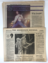 Milwaukee Journal Newspaper The Who, Pete Townshend, Roger Daltrey 1982 - £28.08 GBP