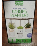 Crayola Signature 14pc DIY Make Your Own Hanging Planters Kit Art Projec... - $225.80 MXN