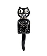 Retro Black Kitchen Edition Kit-Cat Klock Clock Chrome bow tie & clock hands - $69.99